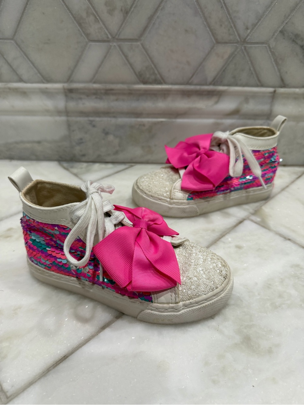 Size 12 Girls JoJo Siwa Sequin Sneaker Shoes